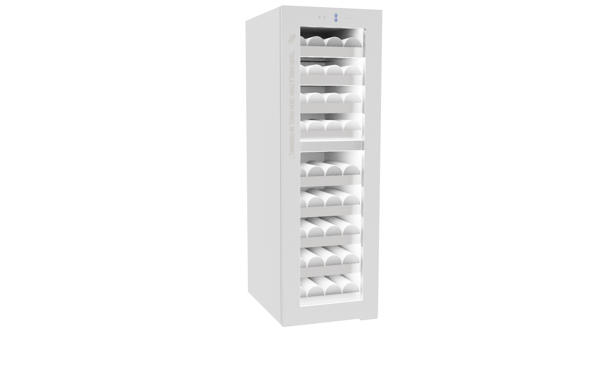 White 9 Shelf Snus Cooler